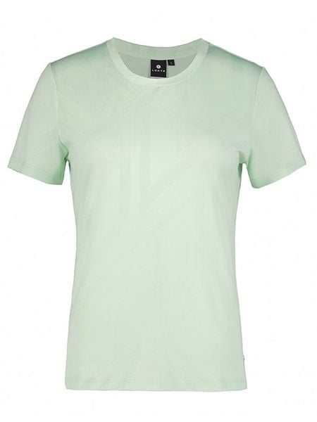 LUHTA Koszulka "Karisto" w kolorze miętowym rozmiar: L. Zielone bluzki Luhta, l, bez wzorów, bez kołnierzyka, bez ramiączek. Za 65.07 zł.