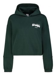 Sublevel Bluza w kolorze ciemnozielonym rozmiar: XS. Zielone bluzy Sublevel, xs, bez wzorów, z kapturem. Za 92.21 zł.