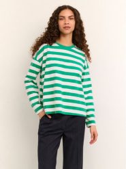 Karen by Simonsen Bluzka Gio 10104205 Zielony Relaxed Fit. Zielone bluzki Karen by Simonsen, m, bez wzorów, z bawełny, bez kołnierzyka, bez ramiączek. Za 129.99 zł.