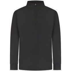 Bluza Dresowa Unisex Dla Dorosłych Z Zamkiem Błyskawicznym. Czarne bluzy FINDEN & HALES, bez wzorów, z dresówki, bez kaptura. Za 174.99 zł.