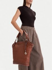 Lasocki Torebka CEO-LSK-K-023-06 Brązowy. Brązowe torebki klasyczne Lasocki, bez wzorów, z materiału, bez dodatków. Za 219.99 zł.