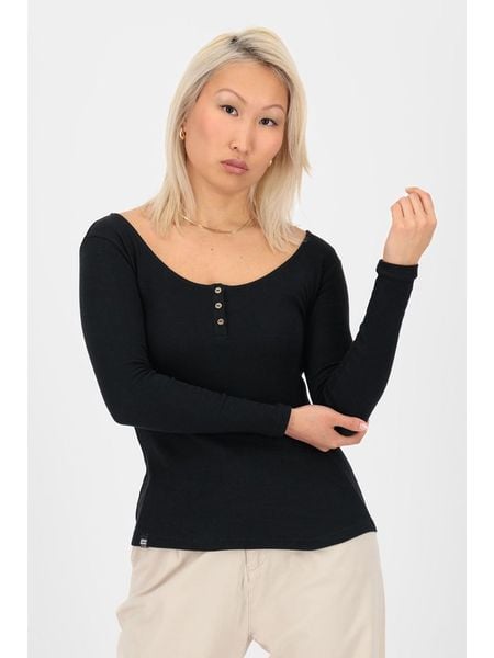 Alife and kickin Koszulka "Marti" w kolorze czarnym rozmiar: M. Czarne bluzki Alife and Kickin, m, bez wzorów, bez kołnierzyka, bez ramiączek. Za 69.42 zł.