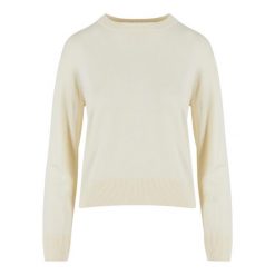 Sweter damski z okrągłym dekoltem Urban Classics. Białe swetry Urban Classics, na zimę, bez wzorów, z materiału, bez ramiączek. Za 191.00 zł.