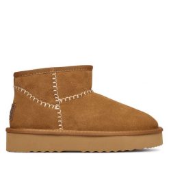 Śniegowce Pepe Jeans. Brązowe trapery i śniegowce Pepe Jeans, z jeansu. Za 369.99 zł.