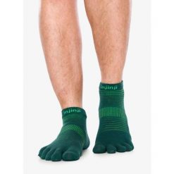 Skarpety do biegania Injinji Run Lightweight No-Show. Zielone skarpety Injinji, bez wzorów. Za 64.99 zł.
