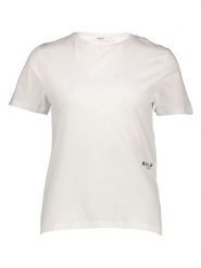 Replay Koszulka w kolorze białym rozmiar: L. Białe bluzki Replay, l, bez wzorów, z bawełny, bez kołnierzyka, bez ramiączek. Za 104.64 zł.