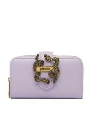 Just Cavalli Portfel 80RA5PA4 ZSA89 Fioletowy. Fioletowe portfele Just Cavalli, bez wzorów, ze skóry. Za 374.99 zł.