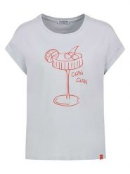 Eight2Nine Koszulka w kolorze błękitnym rozmiar: L. Niebieskie bluzki Eight2Nine, l, bez wzorów, z bawełny, bez kołnierzyka, bez ramiączek. Za 43.99 zł.