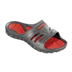 Klapki unisex Beco czerwono-szare. Czerwone klapki 47 Brand, bez wzorów, bez obcasa. Za 196.99 zł.
