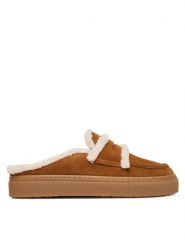 Inuikii Klapki Mule Wool 1004.017.0011 Brązowy. Brązowe klapki Inuikii, bez wzorów, ze skóry, bez obcasa. Za 879.99 zł.