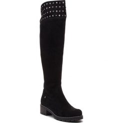 Muszkieterki EVA MINGE - Ripollet 4AA 18SM1372507EF 801. Czarne kozaki Eva Minge, ze skóry, bez obcasa, bez zapięcia. W wyprzedaży za 379.00 zł.