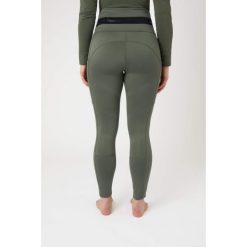 Damskie legginsy jeździeckie z pełną przyczepnością B Vertigo Caitlin. Zielone legginsy sportowe B VERTIGO, s, bez wzorów, z materiału, do jazdy konnej. Za 328.95 zł.