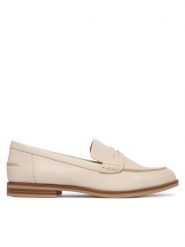 Caprice Lordsy 9-24203-46 Beżowy. Brązowe lordsy Caprice, bez wzorów, ze skóry, bez obcasa, bez zapięcia. Za 291.99 zł.