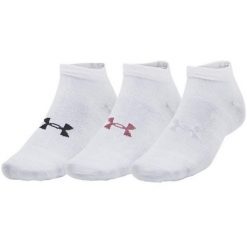 Niskie Skarpetki Dla Dorosłych Unisex Essential (zestaw 3 Sztuk). Białe skarpety Under Armour, bez wzorów. Za 121.99 zł.