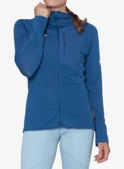 Bluza trekkingowa damska Mammut Aenergy Light ML Hooded Jacket. Niebieskie bluzy Mammut, m, bez wzorów, z materiału, bez kaptura. Za 610.49 zł.