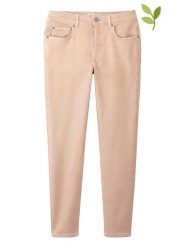 Hessnatur Dżinsy - Skinny fit - w kolorze brzoskwiniowym rozmiar: W33/L29. Pomarańczowe jeansy Hessnatur, l, z aplikacjami. Za 114.17 zł.