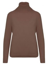 Malo Optimum Golf w kolorze brązowym rozmiar: M. Brązowe golfy Malo Optimum, m, bez wzorów, z kaszmiru, bez ramiączek. Za 282.80 zł.