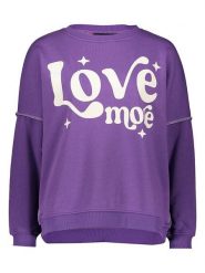 Miss goodlife Bluza "Love more" w kolorze fioletowym rozmiar: L. Różowe bluzy miss goodlife, l, bez wzorów, z bawełny, bez kaptura. Za 215.71 zł.