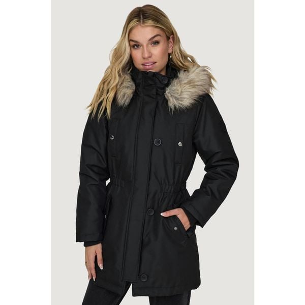 Parka Kobieta ONLY ONLIRIS FUR WINTER PARKA CC 2023 OTW. Czarne parki Only, na zimę, bez kaptura. Za 295.05 zł.