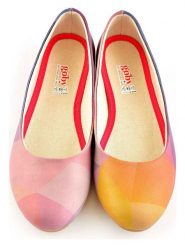 Goby Skórzane baleriny ze wzorem rozmiar: 42. Baleriny Goby, bez wzorów, bez obcasa. Za 130.99 zł.