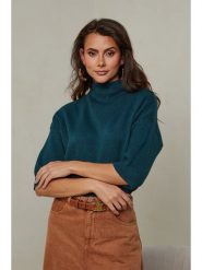 So Cachemire Sweter "Mahouca" w kolorze ciemnozielonym rozmiar: XL. Zielone swetry So Cachemire, xl, bez wzorów, z kaszmiru, bez ramiączek. Za 154.07 zł.