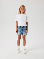 Name it Szorty dżinsowe - Slim fit - w kolorze błękitnym rozmiar: 152. Niebieskie szorty Name it, bez wzorów, klasyczne. Za 85.95 zł.