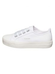 S.Oliver Sneakersy w kolorze białym rozmiar: 38. Białe trampki S.Oliver, bez wzorów, bez zapięcia. Za 152.45 zł.