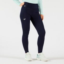 Legginsy tenisowe damskie Artengo Dry Hip Ball. Czarne legginsy KUIKMA, xl, bez wzorów, z elastanu. Za 119.99 zł.