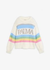 Sweter z domieszką wełny. Białe swetry bonprix, bez wzorów, z wełny, bez ramiączek. Za 109.99 zł.