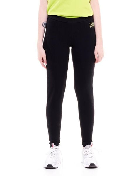 Legginsy miękki na trening na siłownia. Czarne legginsy LEONE 1947 APPAREL, xl, bez wzorów. Za 42.06 zł.
