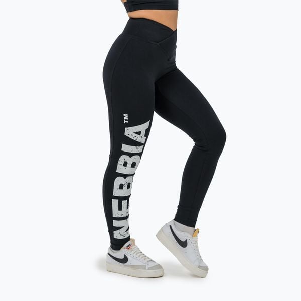 Legginsy NEBBIA Glute Check High Waisted. Czarne legginsy Nebbia, bez wzorów. Za 229.99 zł.