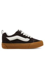 Vans Tenisówki Knu Skool VN000CS0D4C1 Brązowy. Brązowe trampki Vans, bez wzorów, ze skóry, bez zapięcia. Za 269.99 zł.