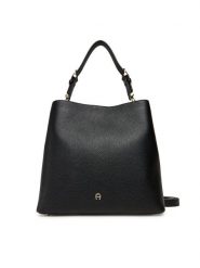 Aigner Torebka Delia M 136189 Czarny. Czarne torebki klasyczne Aigner, bez wzorów, ze skóry, bez dodatków. Za 2,789.00 zł.
