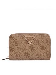 Guess Duży Portfel Damski Laurel II Logo SWSG74 59140 Brązowy. Brązowe portfele Guess, z aplikacjami, ze skóry. Za 269.99 zł.