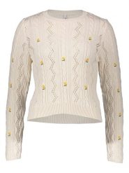 ONLY Sweter w kolorze beżowym rozmiar: XS. Brązowe swetry Only, xs, bez wzorów, bez ramiączek. Za 124.95 zł.