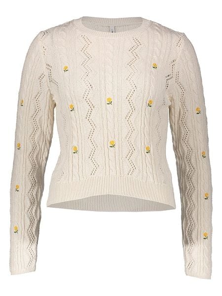 ONLY Sweter w kolorze beżowym rozmiar: S. Brązowe swetry Only, s, bez wzorów, bez ramiączek. Za 134.95 zł.