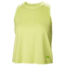 Damski tank top Helly Hansen Ocean Cropped. Żółte topy Helly Hansen, bez wzorów, bez kołnierzyka, bez ramiączek. Za 189.50 zł.