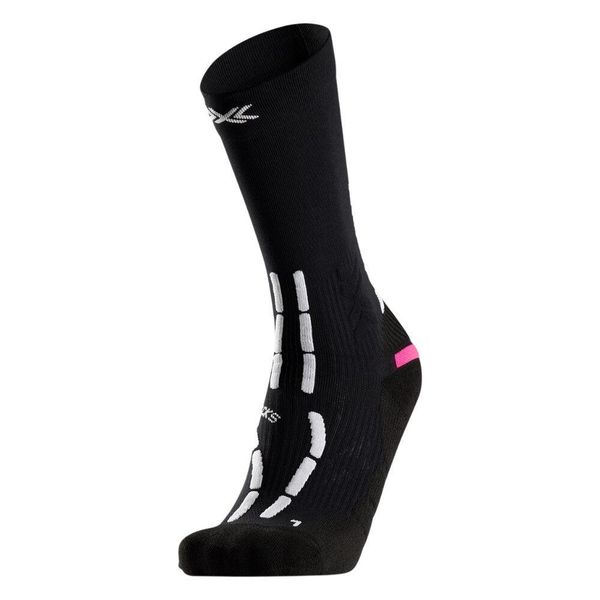 Skarpety do biegania X-Socks Trail Anatomix Crew. Czarne skarpety X BIONIC, bez wzorów, z dzianiny. Za 169.99 zł.