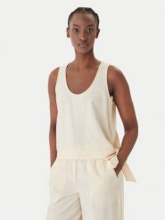 Marella Top Umico 2613161024 Beżowy Regular Fit. Brązowe topy Marella, bez wzorów, z wiskozy, bez kołnierzyka, bez ramiączek. Za 529.99 zł.