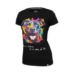 Koszulka damska Pitbull Puppy. Czarne bluzki PITBULL, xl, bez wzorów, casualowe, bez kołnierzyka, bez ramiączek. Za 79.00 zł.