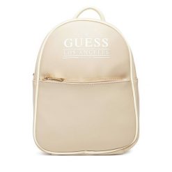 Plecak Guess. Brązowe plecaki Guess, z aplikacjami. Za 349.99 zł.