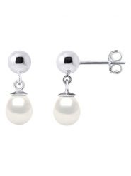 Pearline Srebrne kolczyki-wkrętki z perłami rozmiar: onesize. Białe kolczyki Pearline, z perłą, srebrne. Za 173.99 zł.