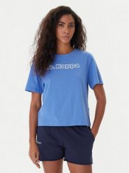 Kappa T-Shirt Frega 351M1KW Turkusowy Regular Fit. Niebieskie t-shirty Kappa, m, bez wzorów, z bawełny, bez kołnierzyka, bez ramiączek. Za 59.99 zł.