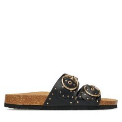 Klapki ONLY Shoes. Czarne klapki ONLY SHOES, bez wzorów, bez obcasa. Za 139.99 zł.
