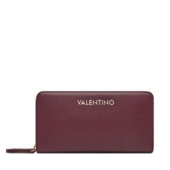 Duży Portfel Damski Valentino. Czerwone portfele Valentino, bez wzorów. Za 269.99 zł.