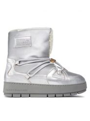 Tommy Hilfiger Śniegowce Tommy Essential Silver Snowboot FW0FW07506 Szary. Szare trapery i śniegowce TOMMY HILFIGER, z materiału. Za 869.99 zł.