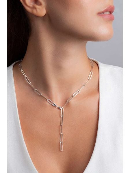 Heliophilia Srebrny naszyjnik - dł. 56 cm rozmiar: onesize. Szare naszyjniki Heliophilia, srebrne. Za 162.11 zł.