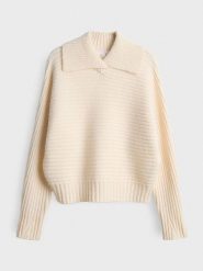 OPUS Sweter w kolorze beżowym rozmiar: 36. Brązowe swetry Opus, bez wzorów, prążkowane, bez ramiączek. Za 173.99 zł.