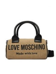 LOVE MOSCHINO Torebka JC4231PP0OKB190A Beżowy. Brązowe torebki klasyczne Love Moschino, bez wzorów, z materiału, bez dodatków. Za 789.99 zł.