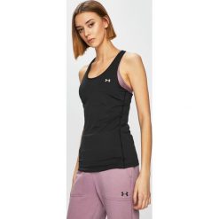 Under Armour - Top. Czerwone koszulki sportowe Under Armour, m, bez wzorów, z dzianiny, bez kołnierzyka, bez ramiączek. W wyprzedaży za 99.90 zł.